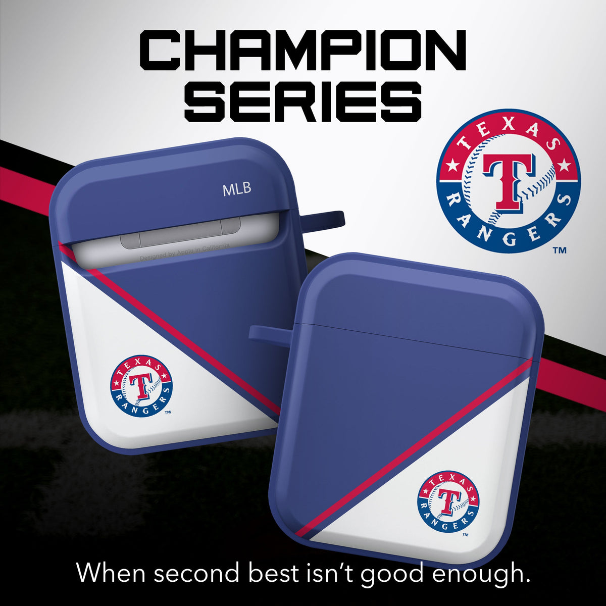 Texas Rangers HDX Champion Series Apple AirPods Gen 1 &amp; 2 Case Cover