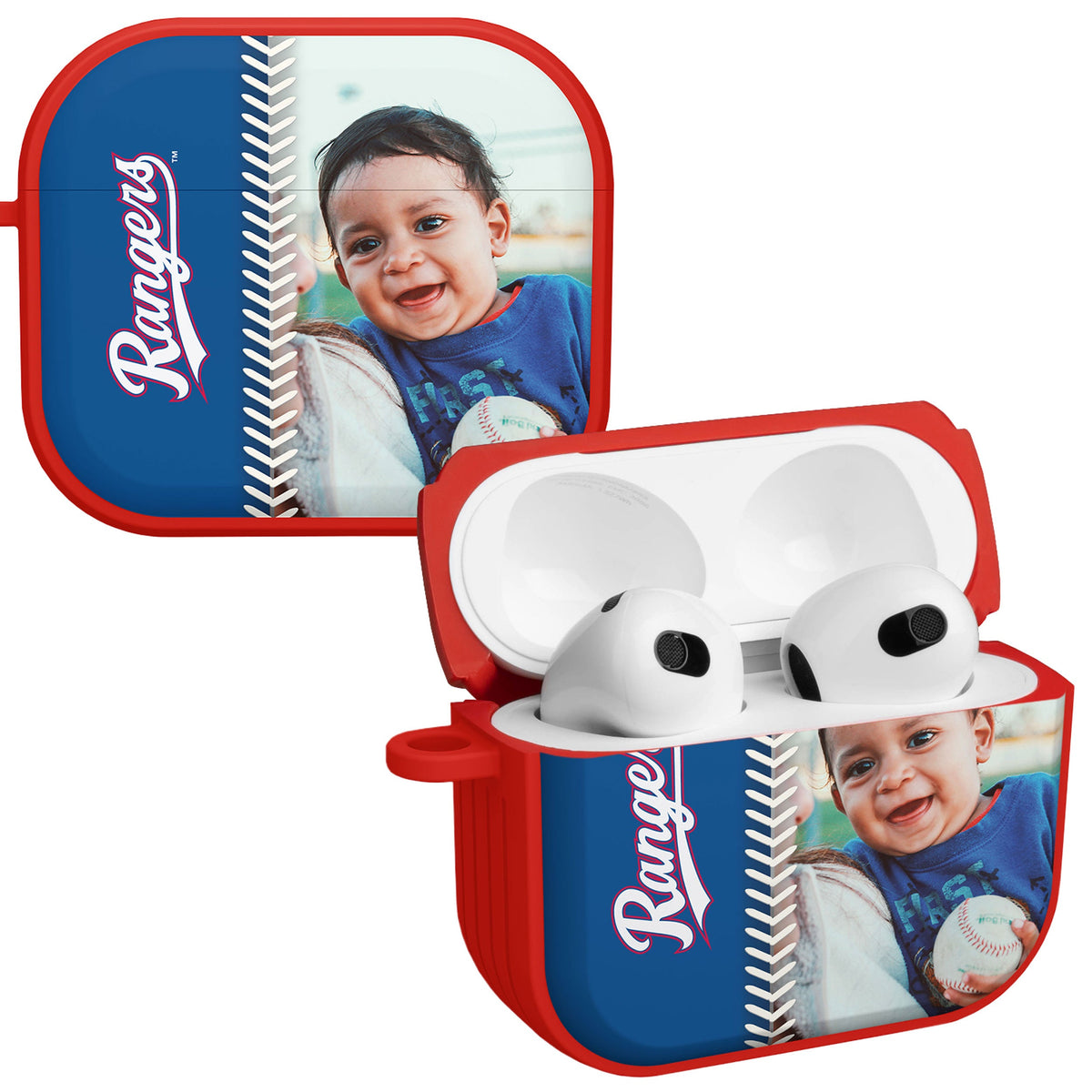 Texas Rangers Custom Photo HDX Apple AirPods Gen 3 Case Cover