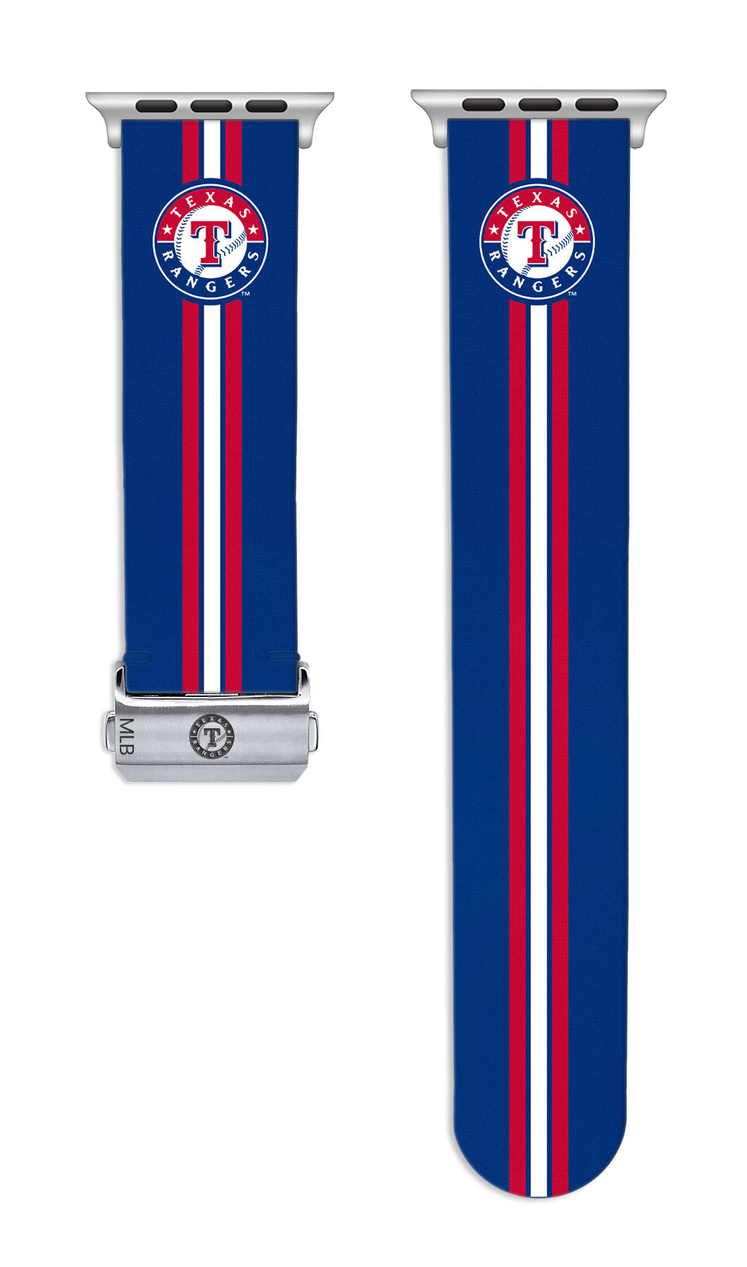 Texas Rangers Full Print Watch Band With Engraved Buckle - Game Time