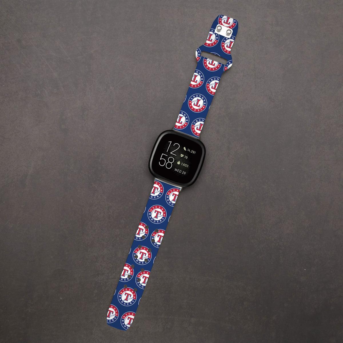 Texas Rangers HD Fitbit Versa 3 and Sense Watch Band