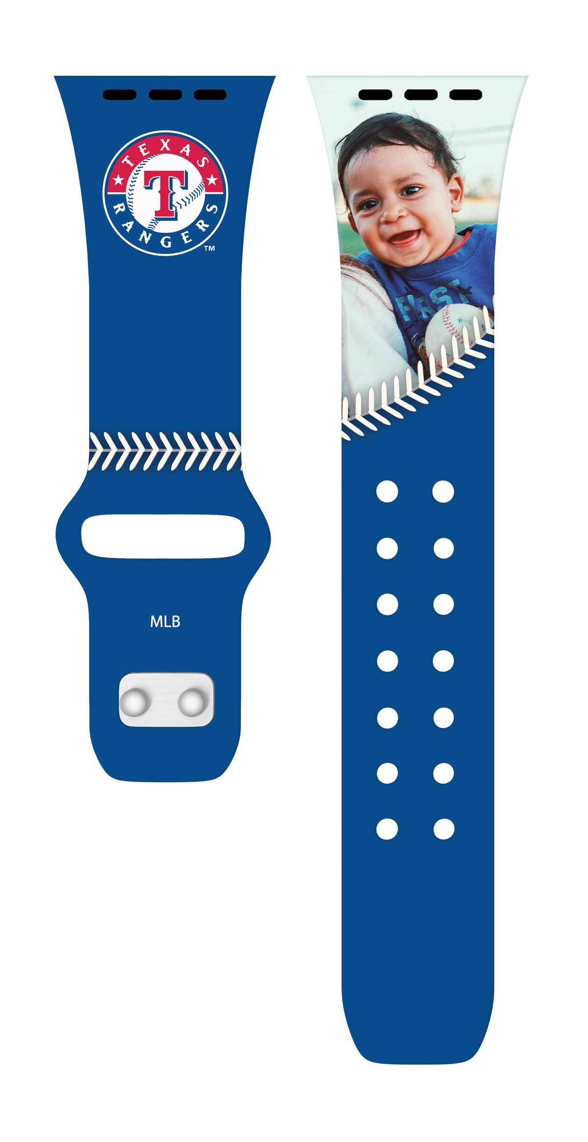 Texas Rangers Custom Photo HD Apple Watch Band