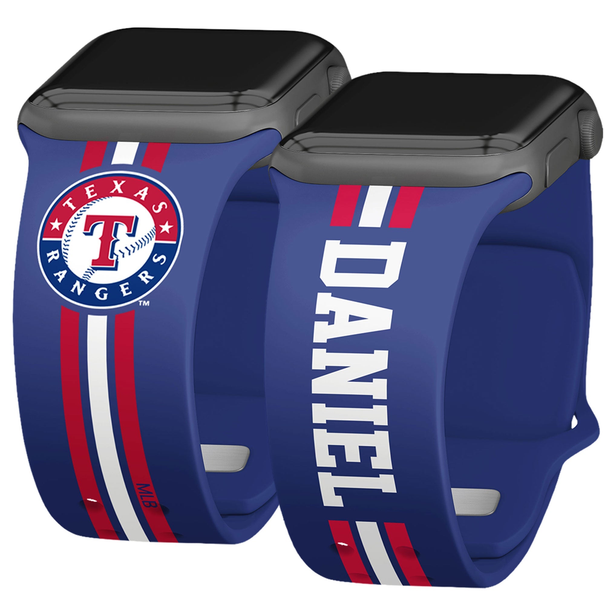 Texas Rangers Custom Name HD Apple Watch Band