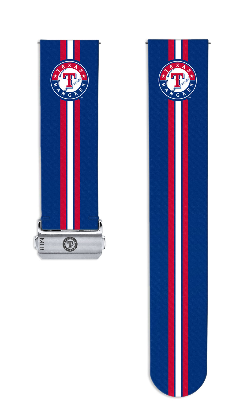 Texas Rangers Full Print Quick Change Watch Band With Engraved Buckle - Game Time
