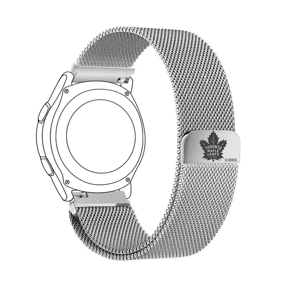 Toronto Maple Leafs Quick Change Stainless Steel Watch Band - Game Time Bands