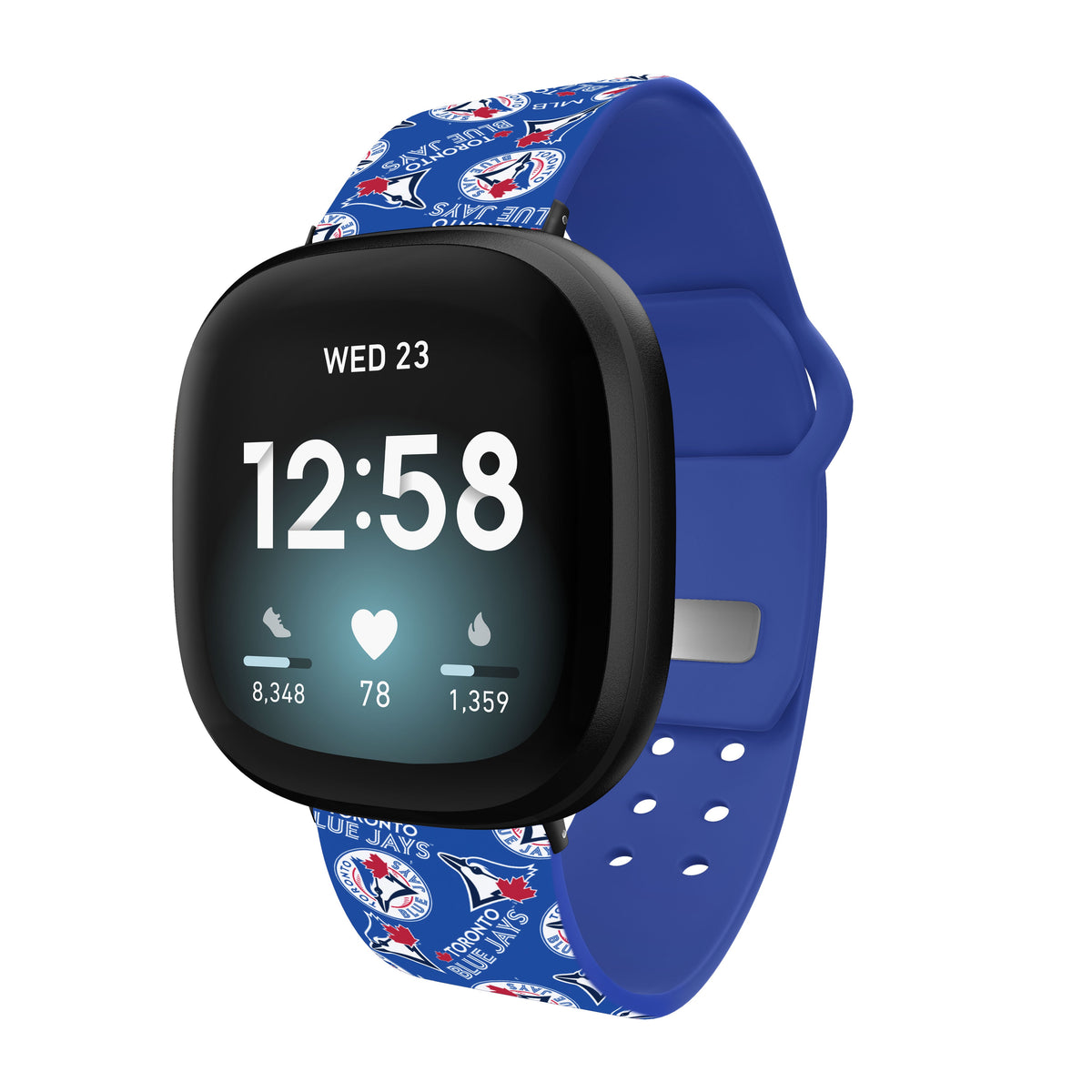 Toronto Blue Jays HD Fitbit Versa 3 and Sense Watch Band