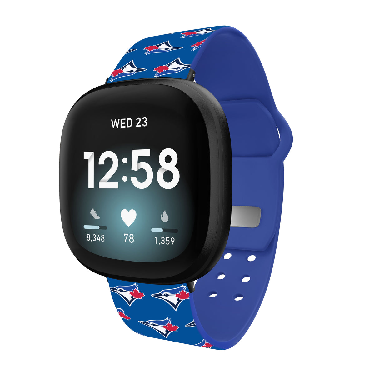 Toronto Blue Jays HD Fitbit Versa 3 and Sense Watch Band