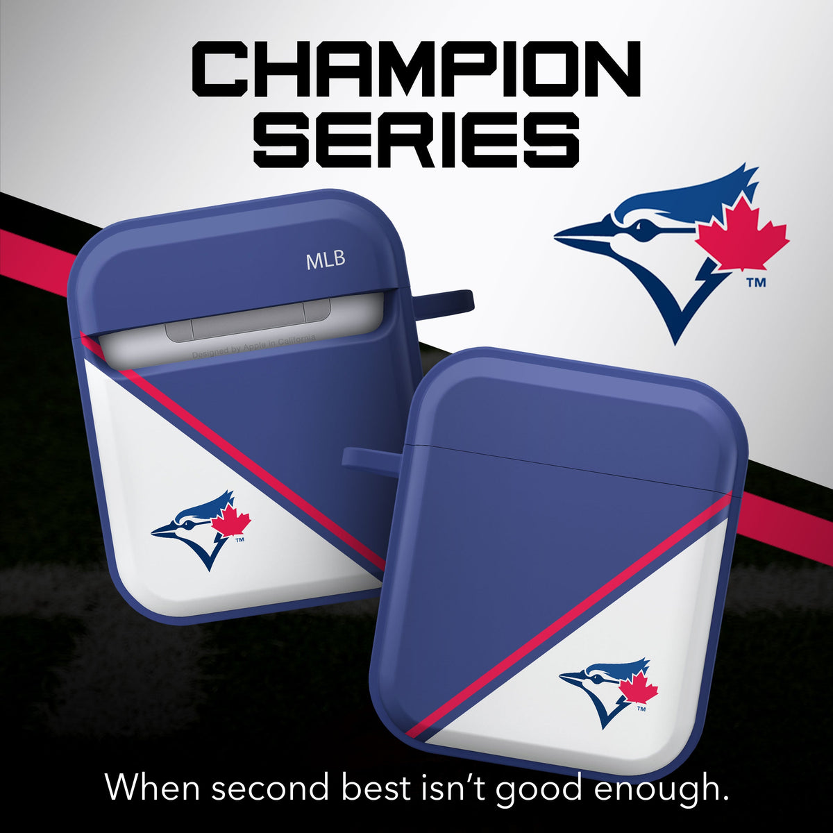 Toronto Blue Jays HDX Champion Series Apple AirPods Gen 1 &amp; 2 Case Cover