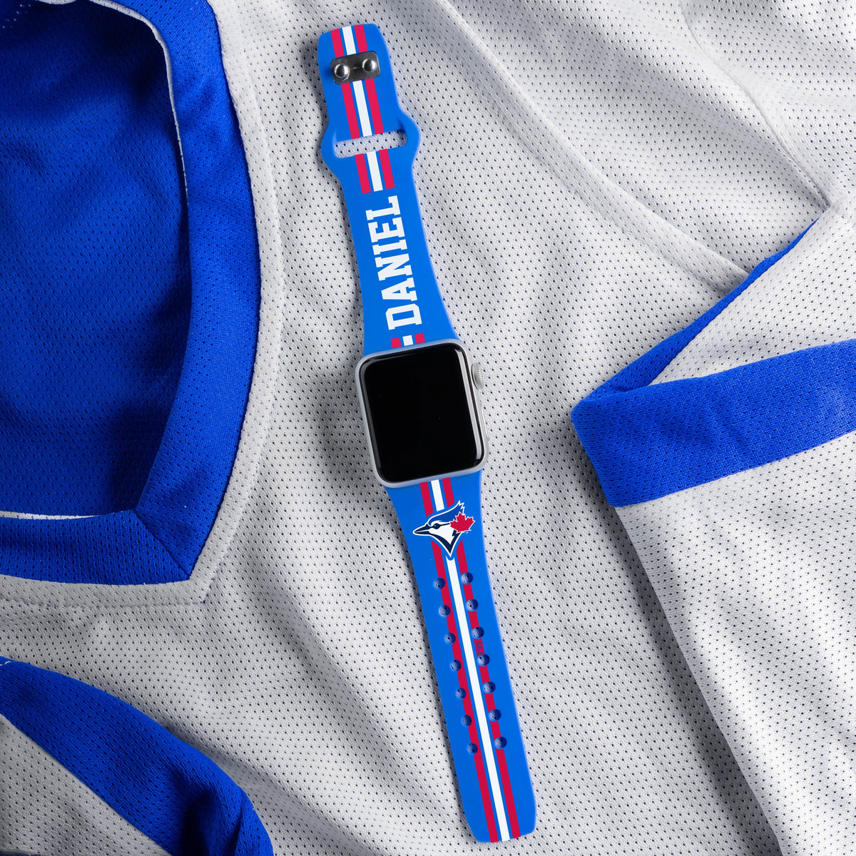 Toronto Blue Jays Custom Name HD Apple Watch Band