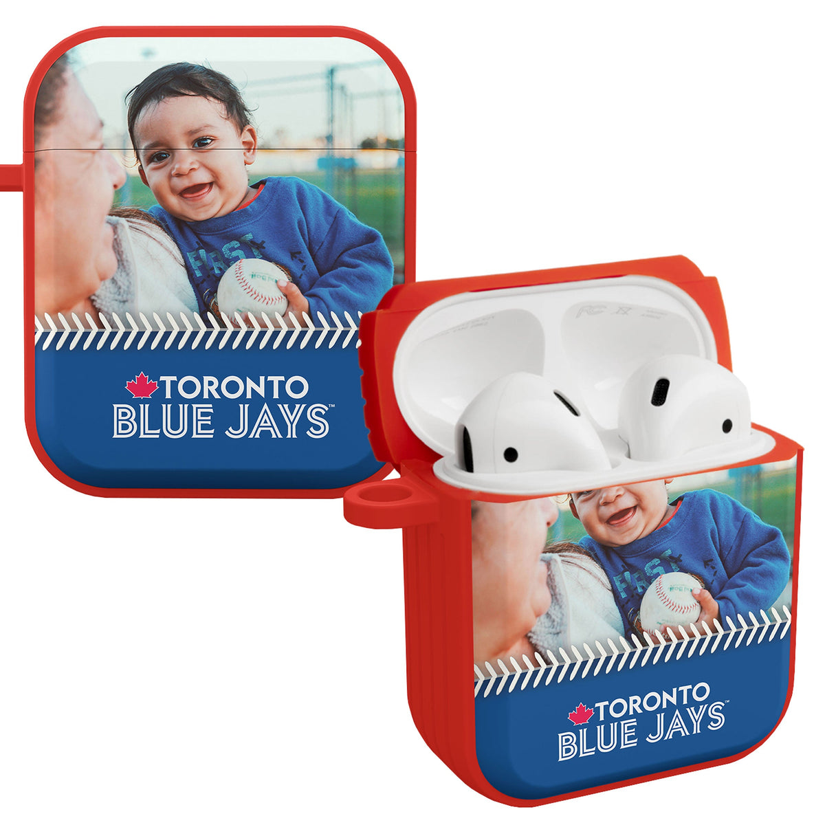 Toronto Blue Jays Custom Photo HDX Apple AirPods Gen 1 &amp; 2 Case Cover