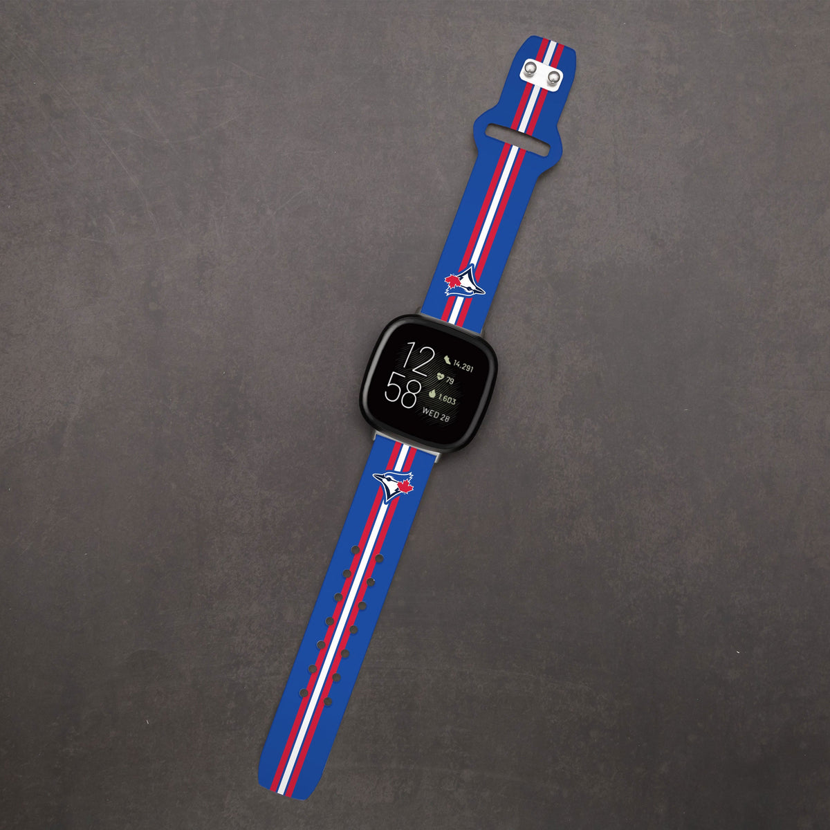 Toronto Blue Jays HD Fitbit Versa 3 and Sense Watch Band
