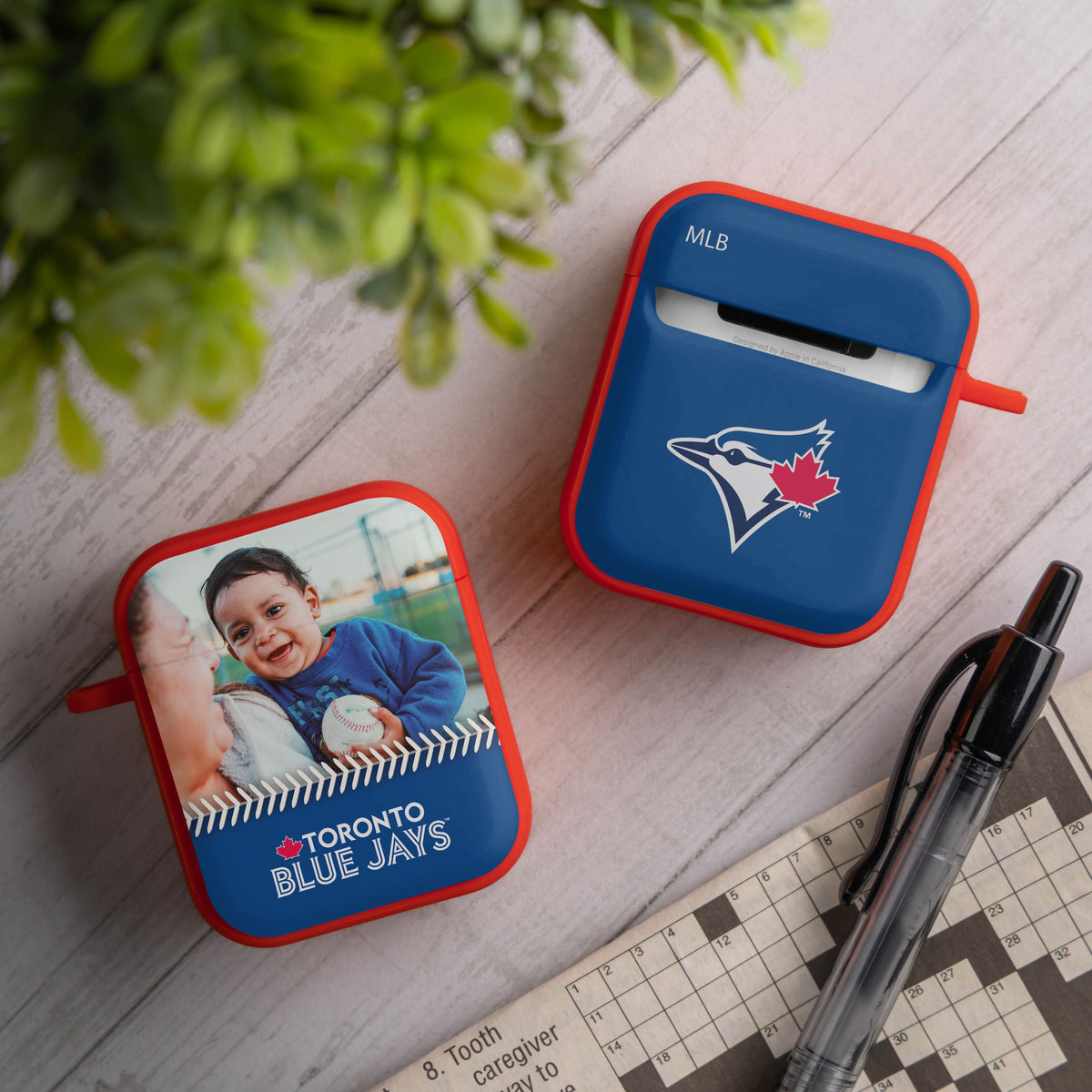Toronto Blue Jays Custom Photo HDX Apple AirPods Gen 1 &amp; 2 Case Cover