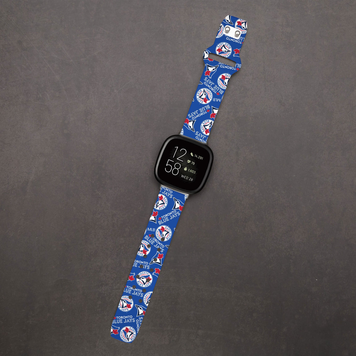 Toronto Blue Jays HD Fitbit Versa 3 and Sense Watch Band