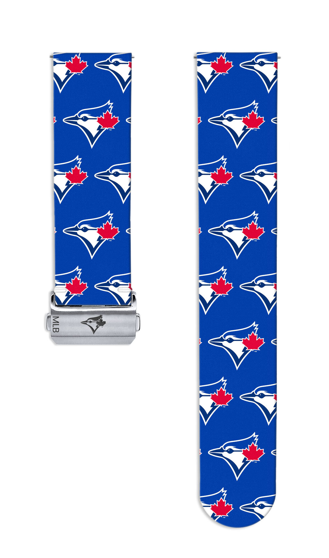 Toronto Blue Jays Full Print Quick Change Watch Band With Engraved Buckle - Game Time