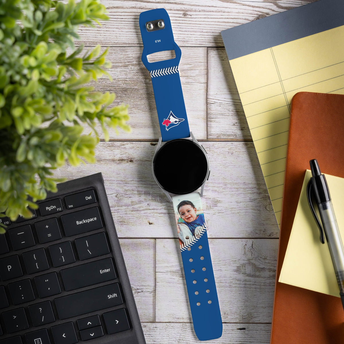 Toronto Blue Jays Custom Photo HD Samsung Galaxy Watch Band