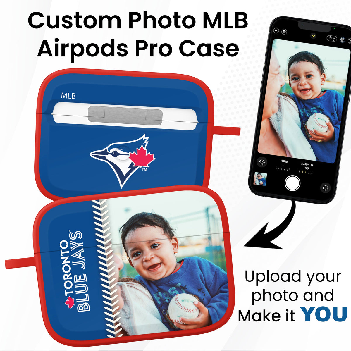 Toronto Blue Jays Custom Photo HDX Apple AirPods Pro Case Cover