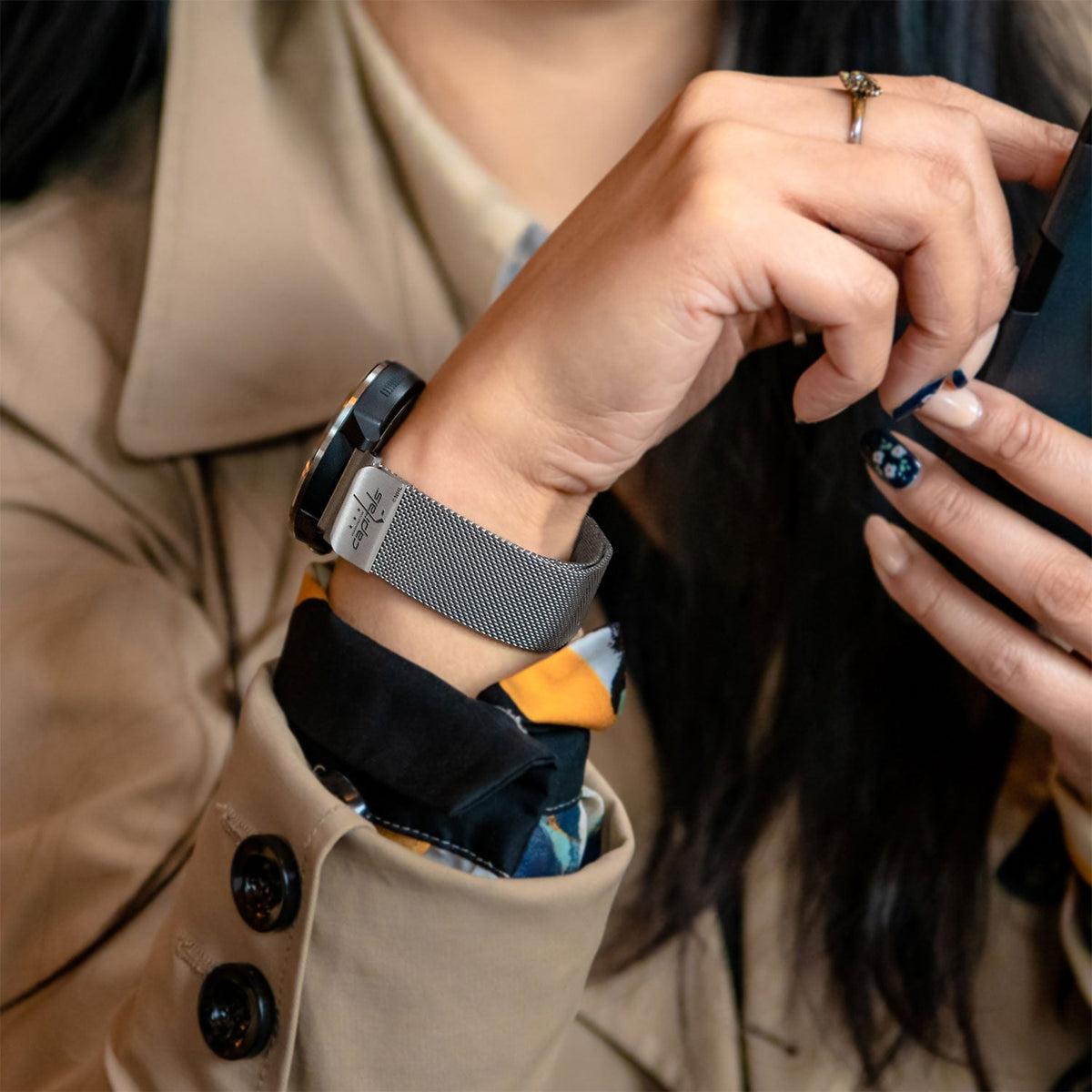 Washington Capitals Quick Change Stainless Steel Watch Band - Game Time Bands