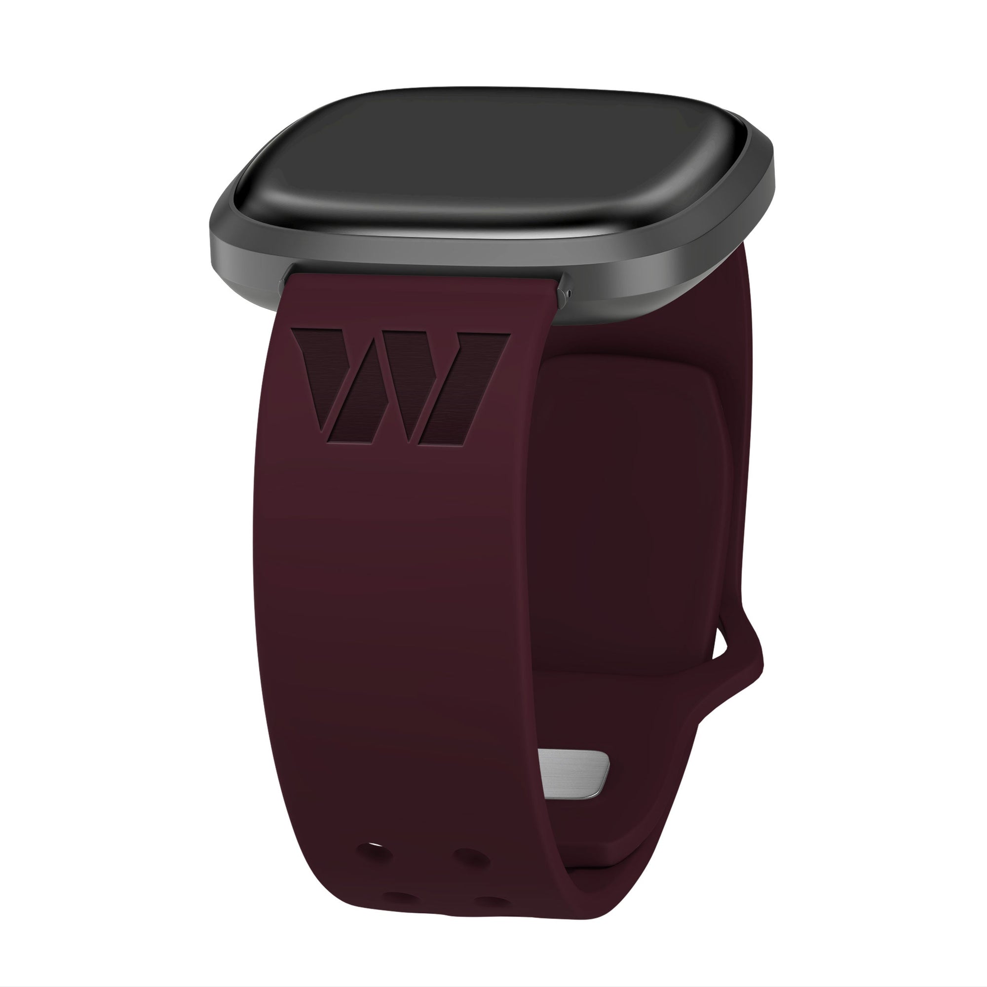 Washington Commanders Engraved Silicone Sport Fitbit Watch Band