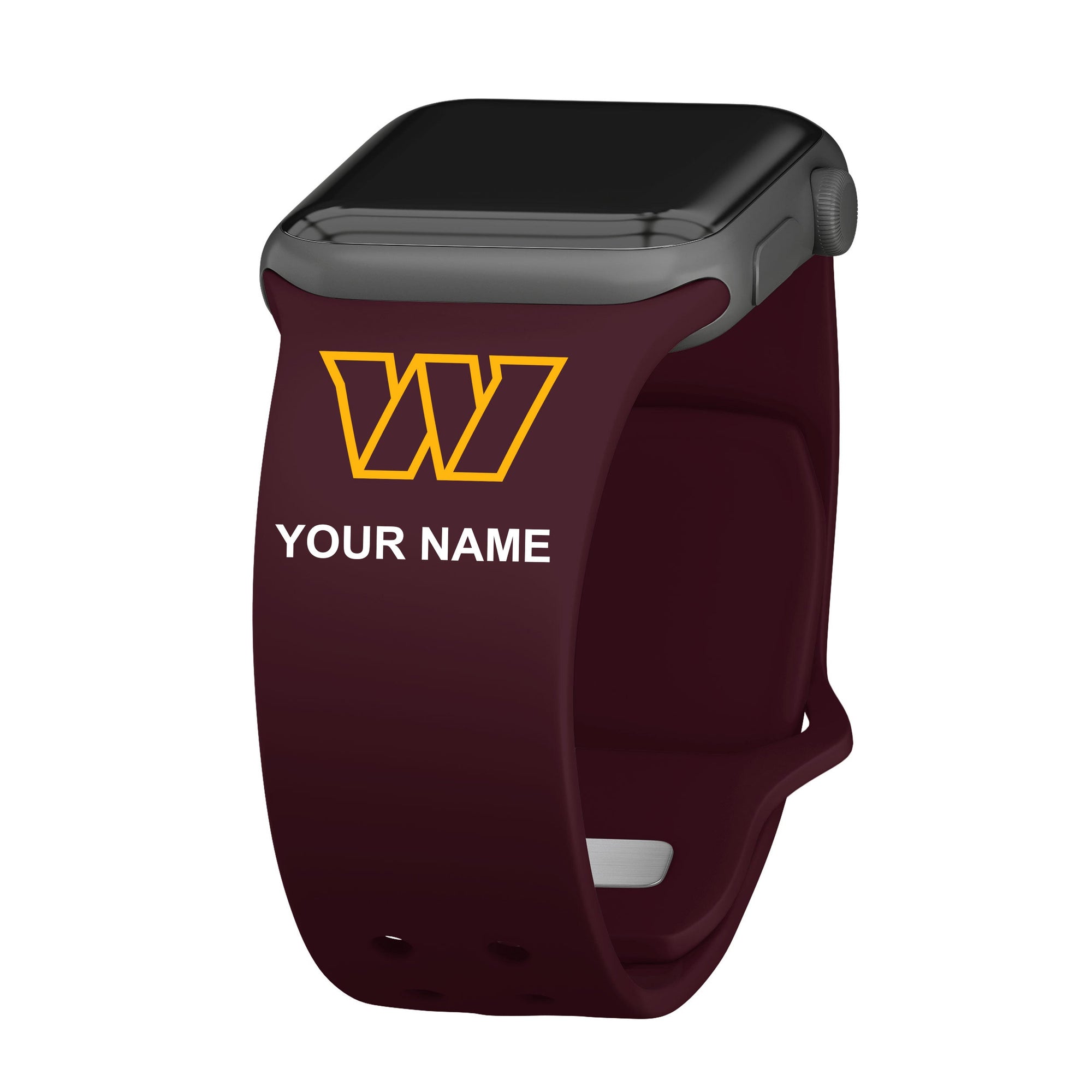 Washington Commanders Custom Name HD Apple Watch Band