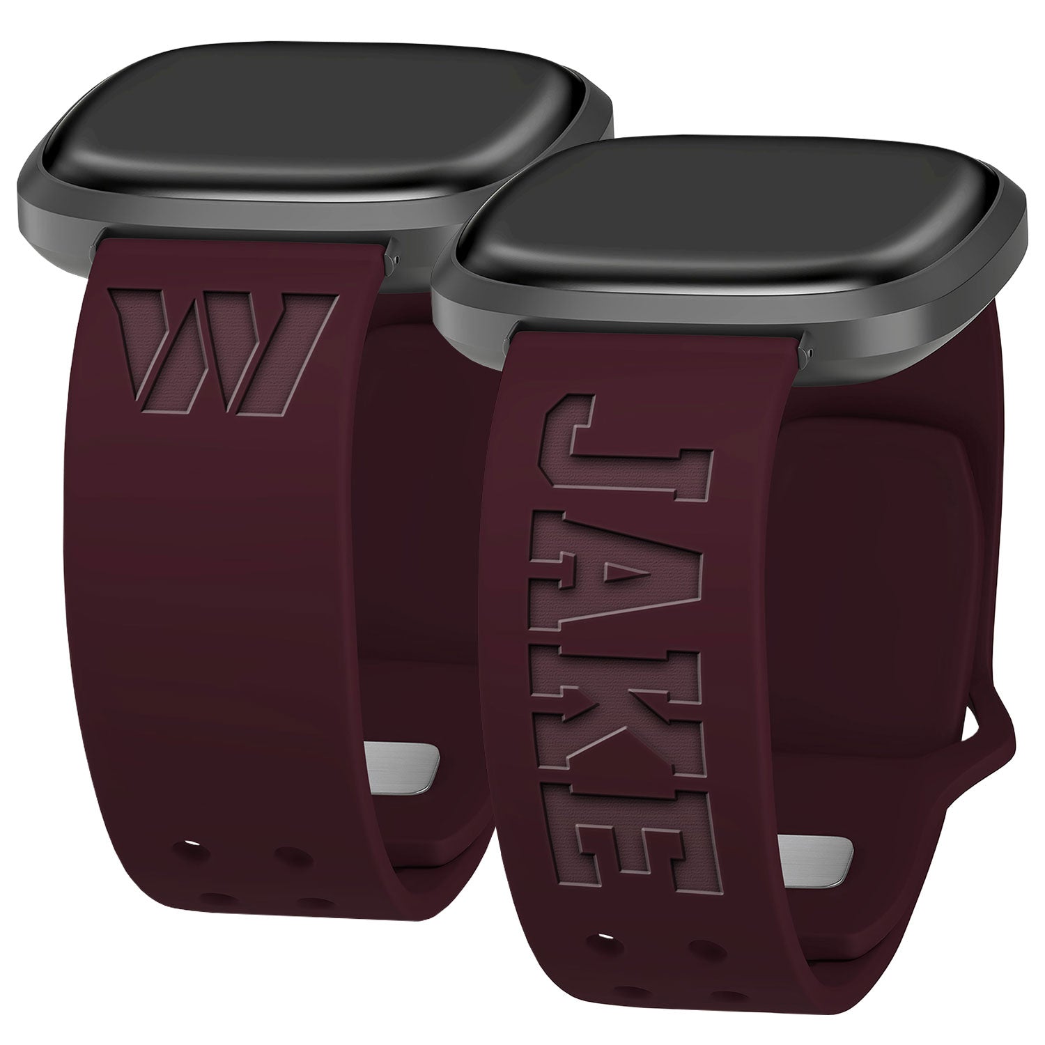 Washington Commanders Custom Engraved Fitbit Versa 3 and Sense Watch Band