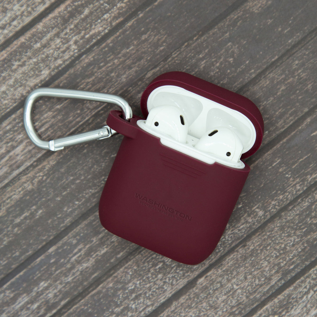 Washington Football Team Engraved Silicone Airpods Case Cover - Game Time Bands