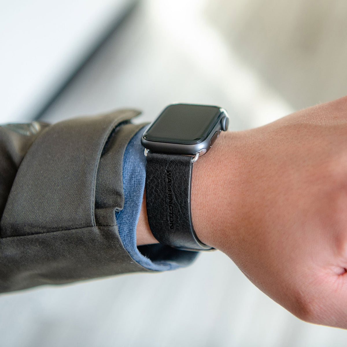 Washington Football Team Leather Apple Watch Band - AffinityBands