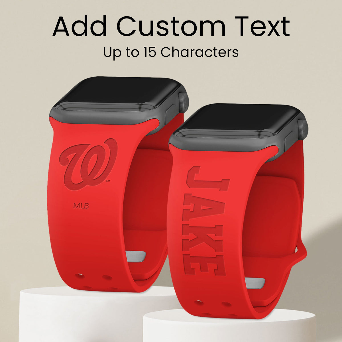 Washington Nationals Custom Engraved Apple Watch Band