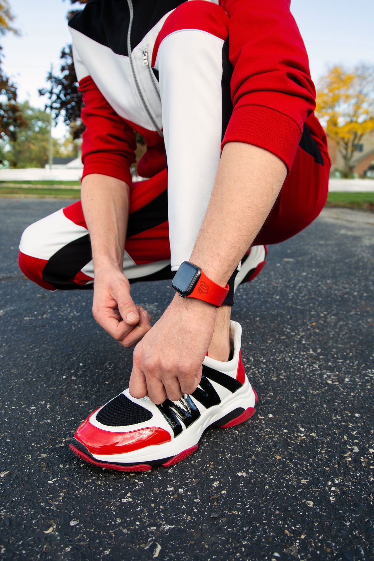 Washington Nationals Engraved Silicone Apple Watch Band - Game Time