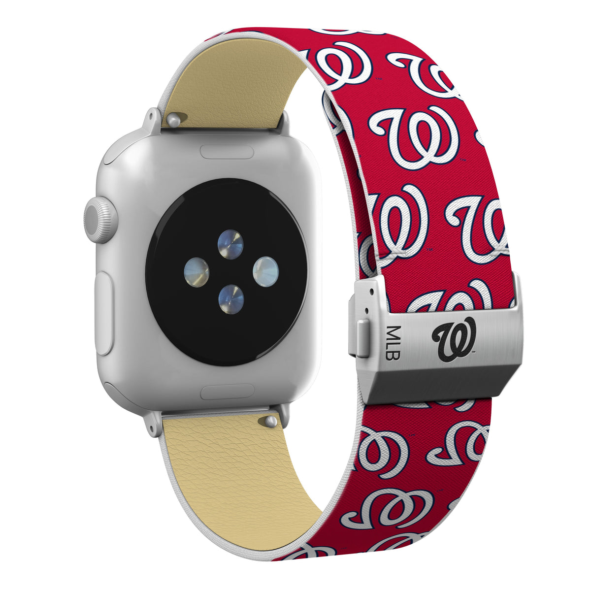 Washington Nationals Full Print Watch Band With Engraved Buckle - Game Time