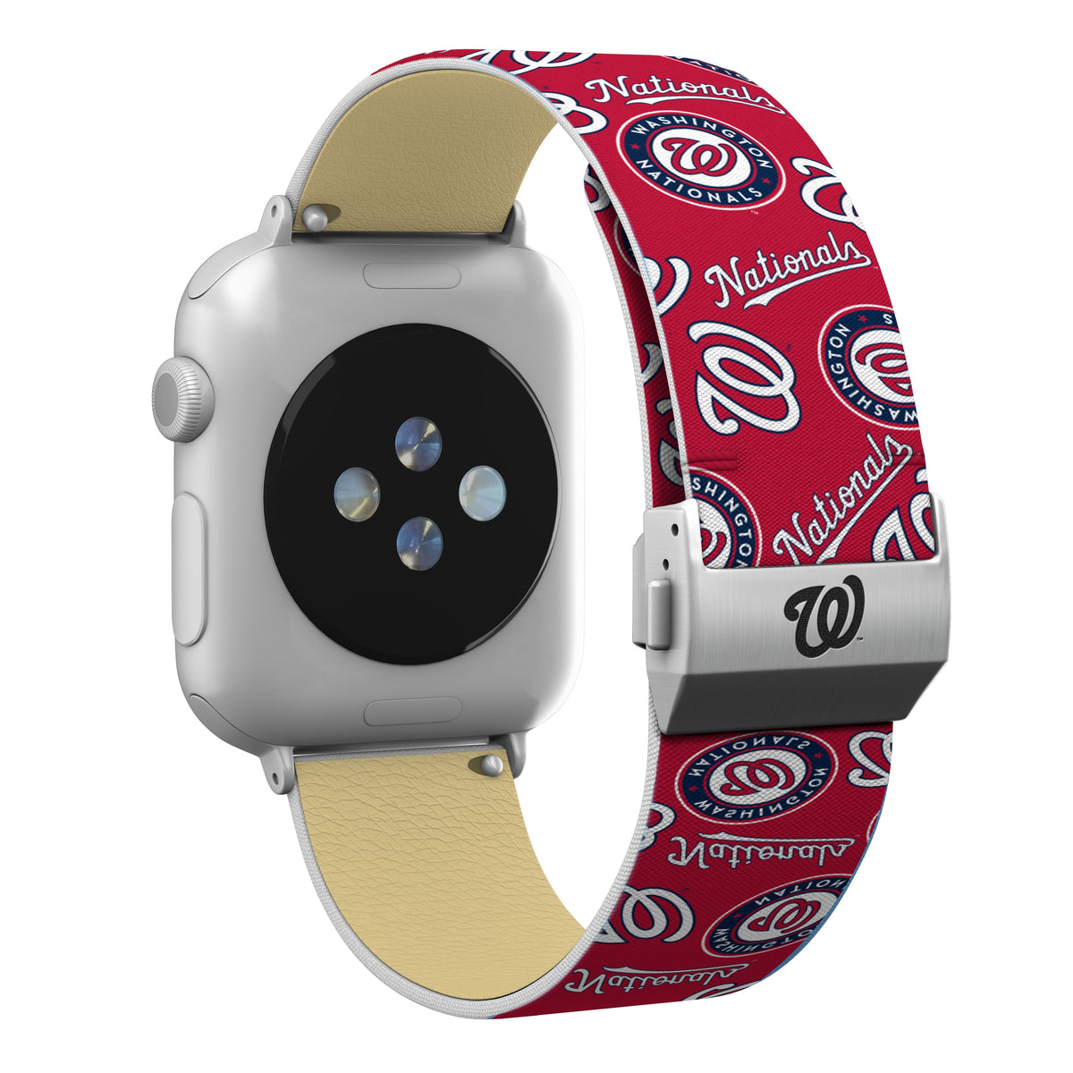 Washington Nationals Full Print Watch Band With Engraved Buckle - Game Time