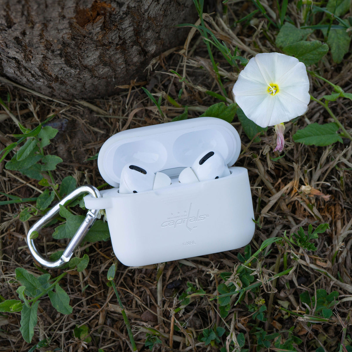 Game Time Washington Capitals Engraved Silicone AirPods Pro Case Cover