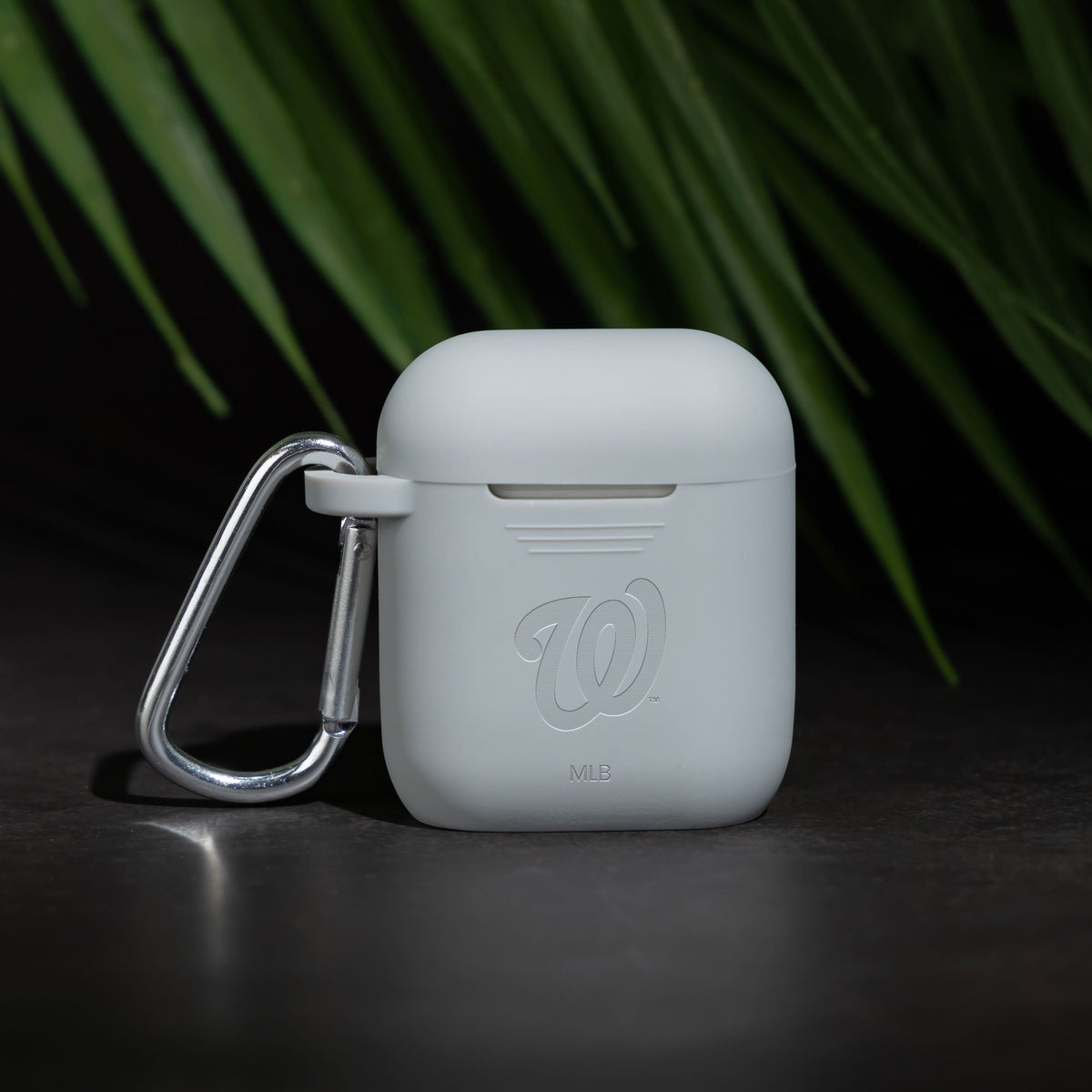 Game Time Washington Nationals Engraved Silicone AirPods Case Cover