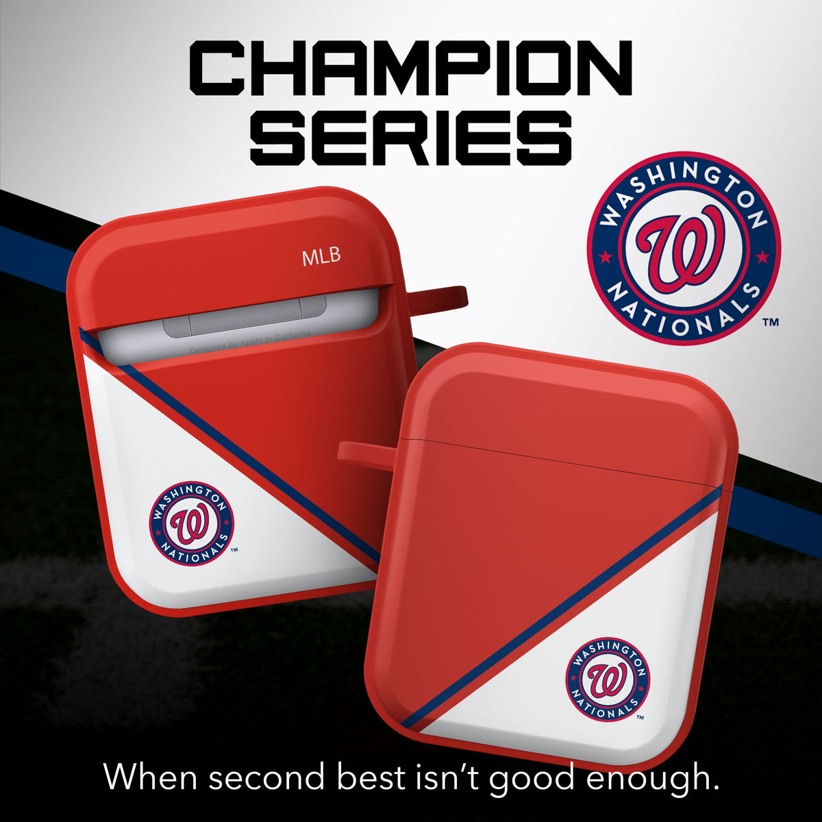Washington Nationals HDX Champion Series Apple AirPods Gen 1 &amp; 2 Case Cover