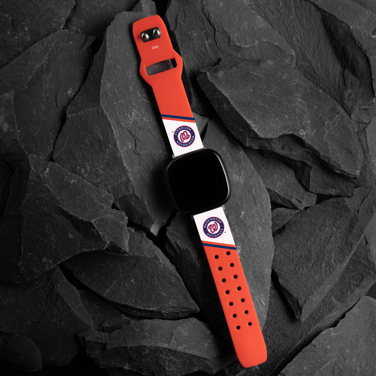 Washington Nationals HD Champion Series Fitbit Versa 3 &amp; Sense Watch Band