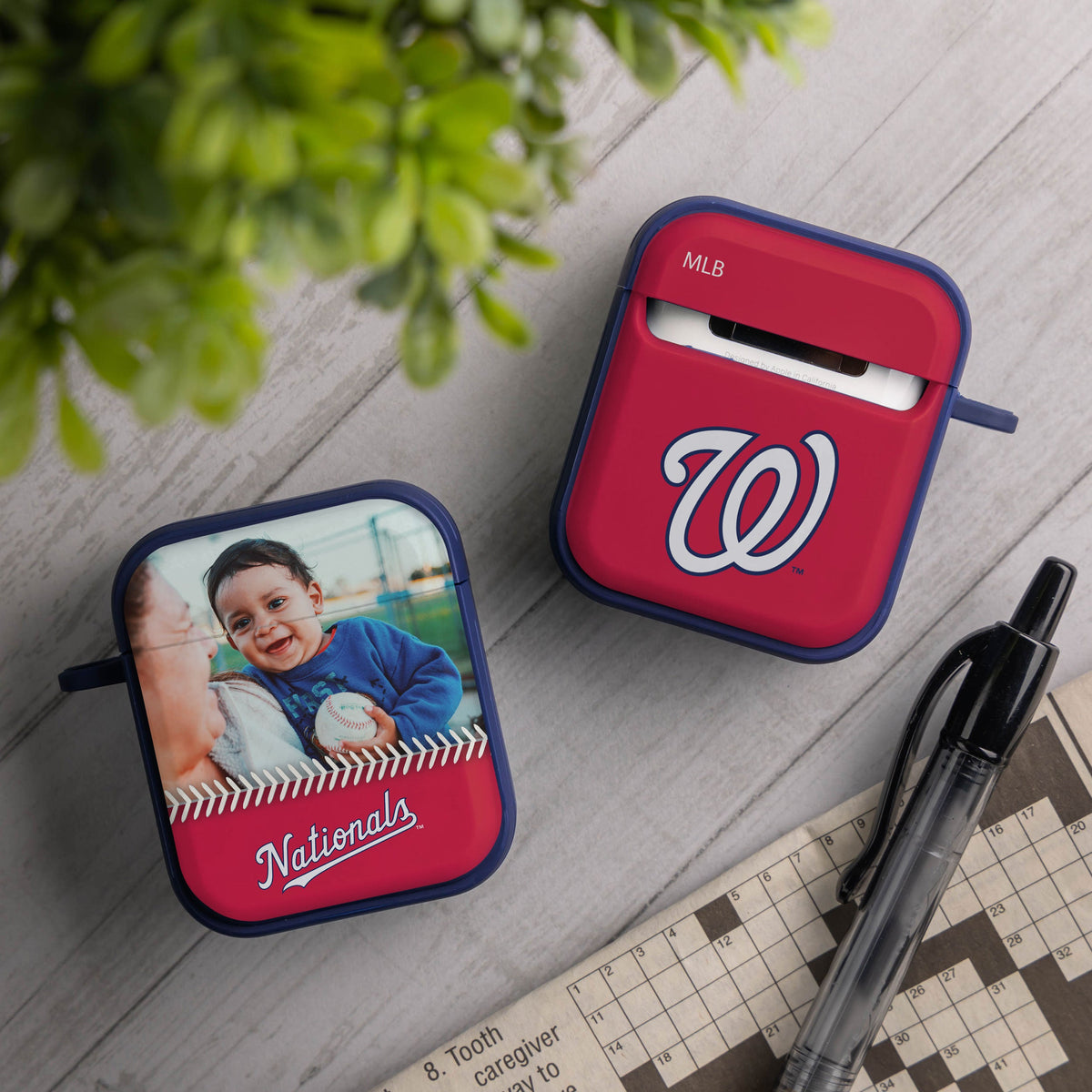 Washington Nationals Custom Photo HDX Apple AirPods Gen 1 &amp; 2 Case Cover