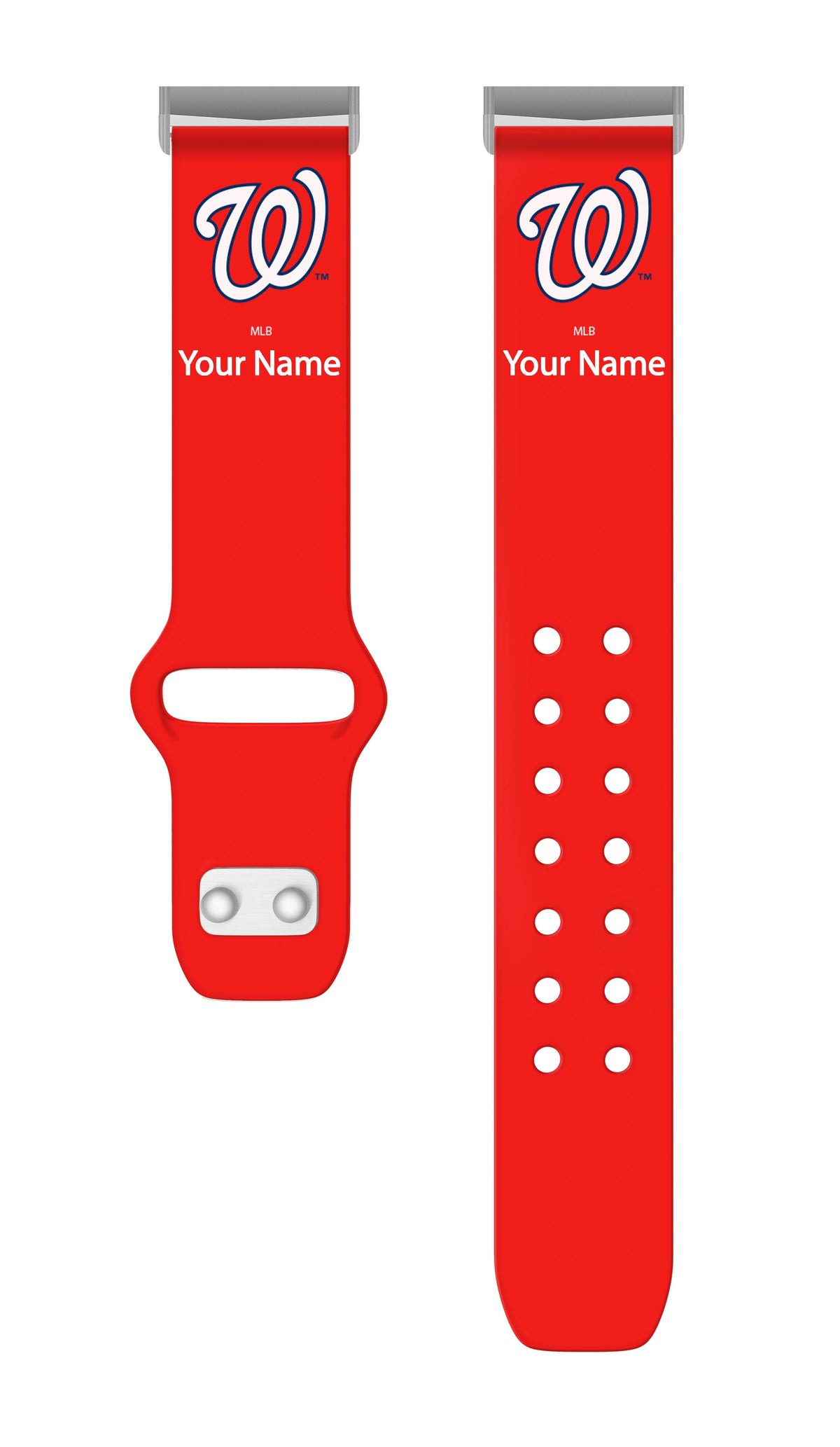 Washington Nationals HD Custom Name Watch Band Compatible with Fitbit Versa 3 and Sense