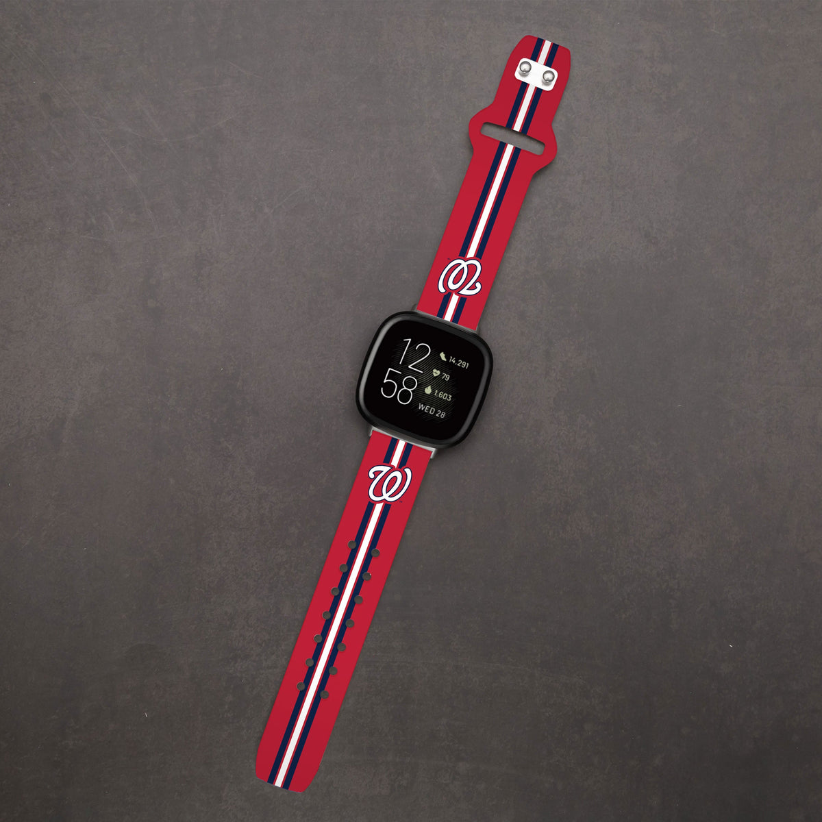 Washington Nationals HD Fitbit Versa 3 and Sense Watch Band