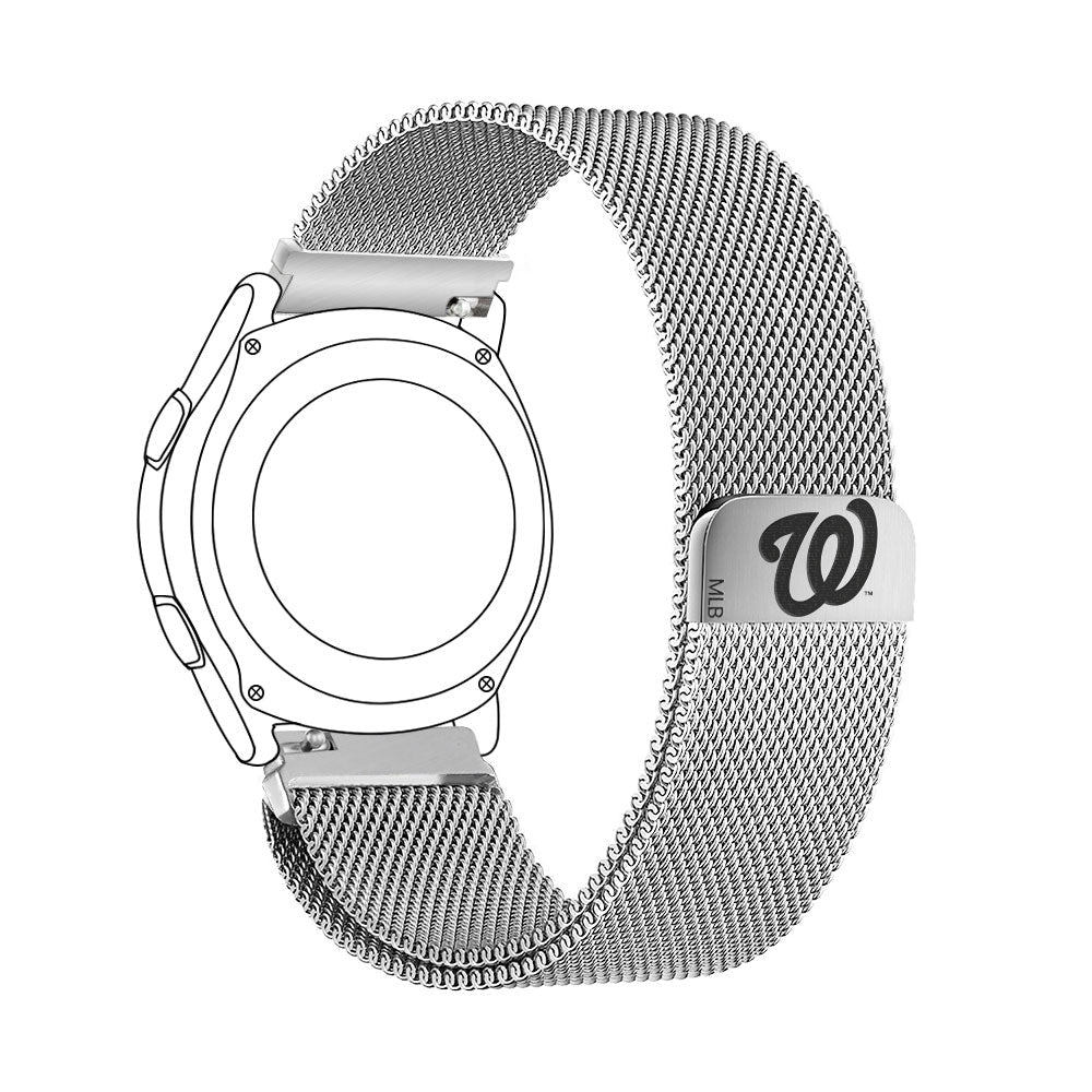 Washington Nationals Quick Change Stainless Steel Watchband - Game Time