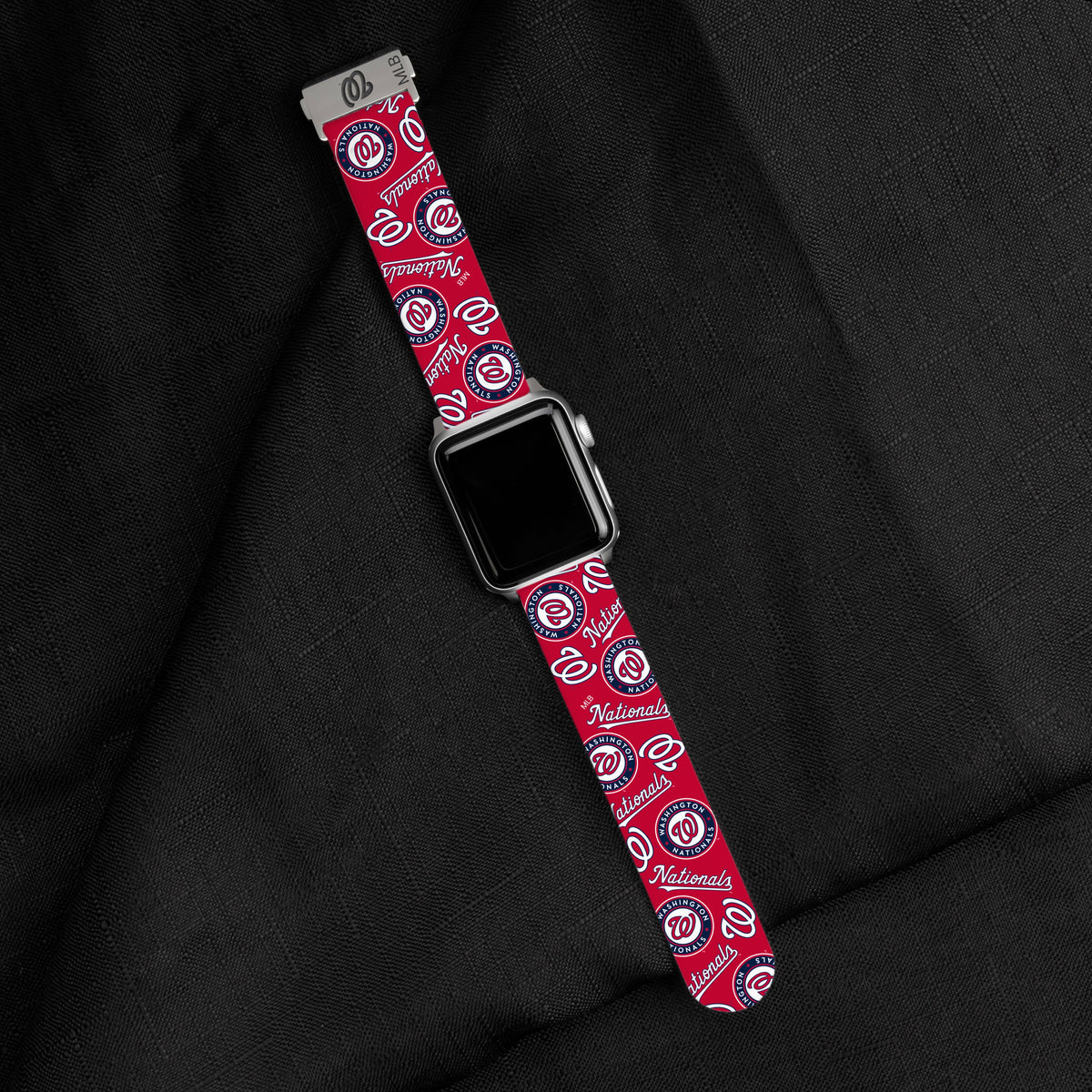 Game Time Washington Nationals Signature Series Apple Watch Band With Engraved Buckle