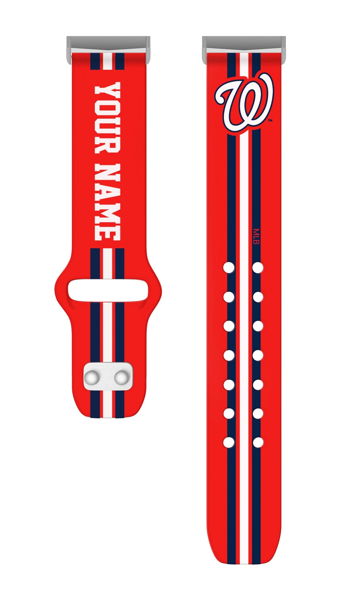 Washington Nationals Custom Name HD Fitbit Versa 3 and Sense Watch Band