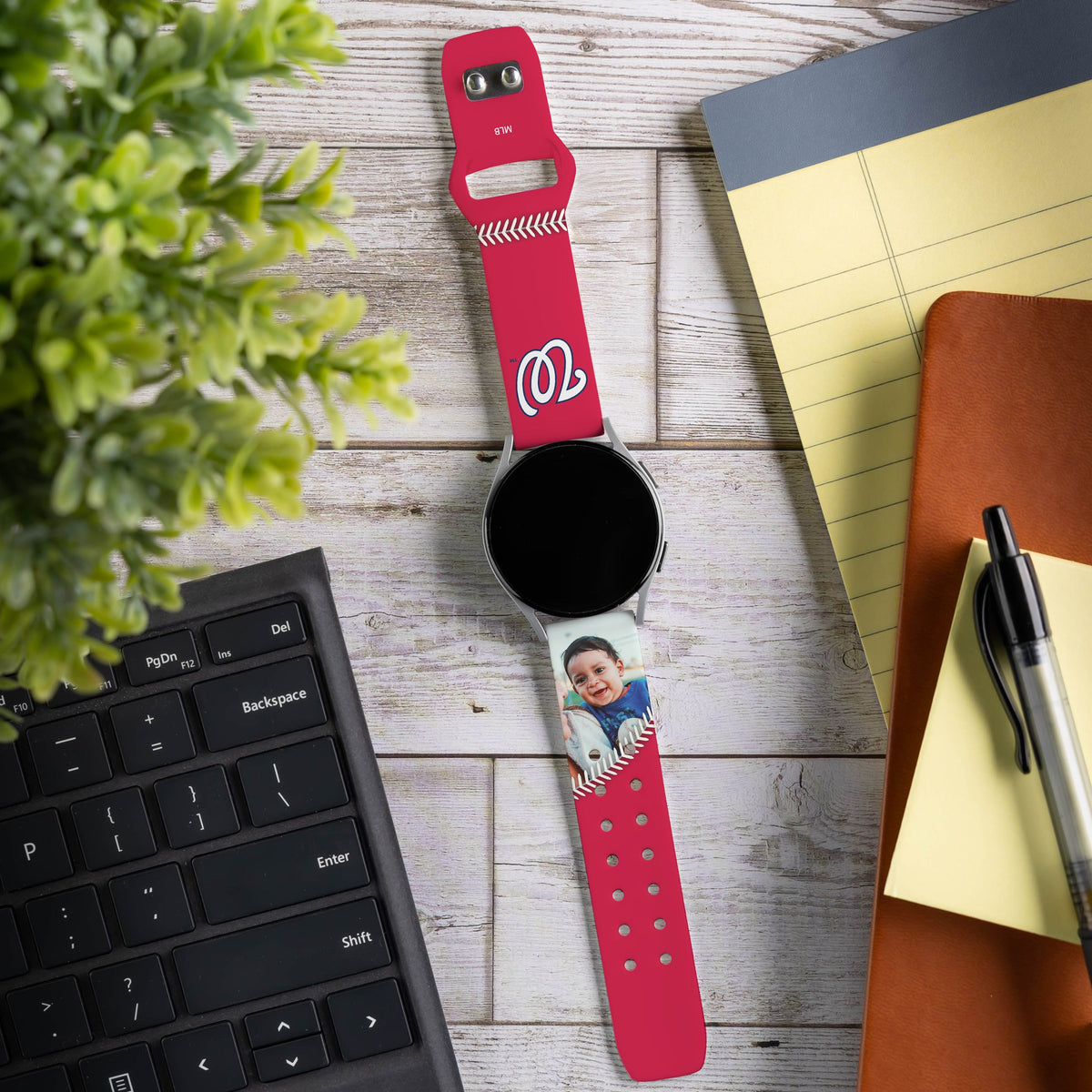 Washington Nationals Custom Photo HD Samsung Galaxy Watch Band