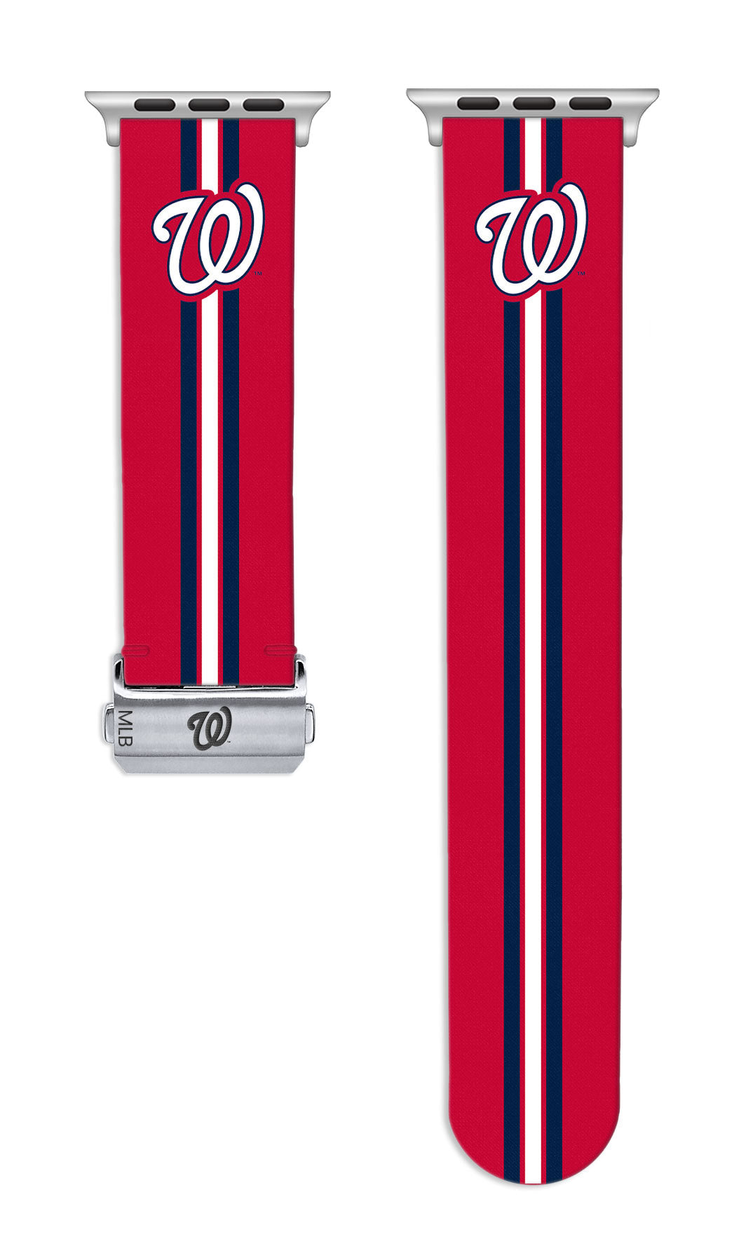 Washington Nationals Full Print Watch Band With Engraved Buckle - Game Time