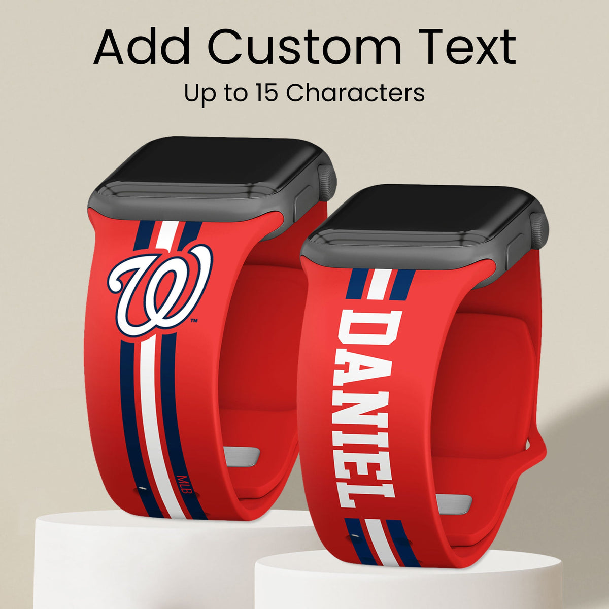 Washington Nationals Custom Name HD Apple Watch Band