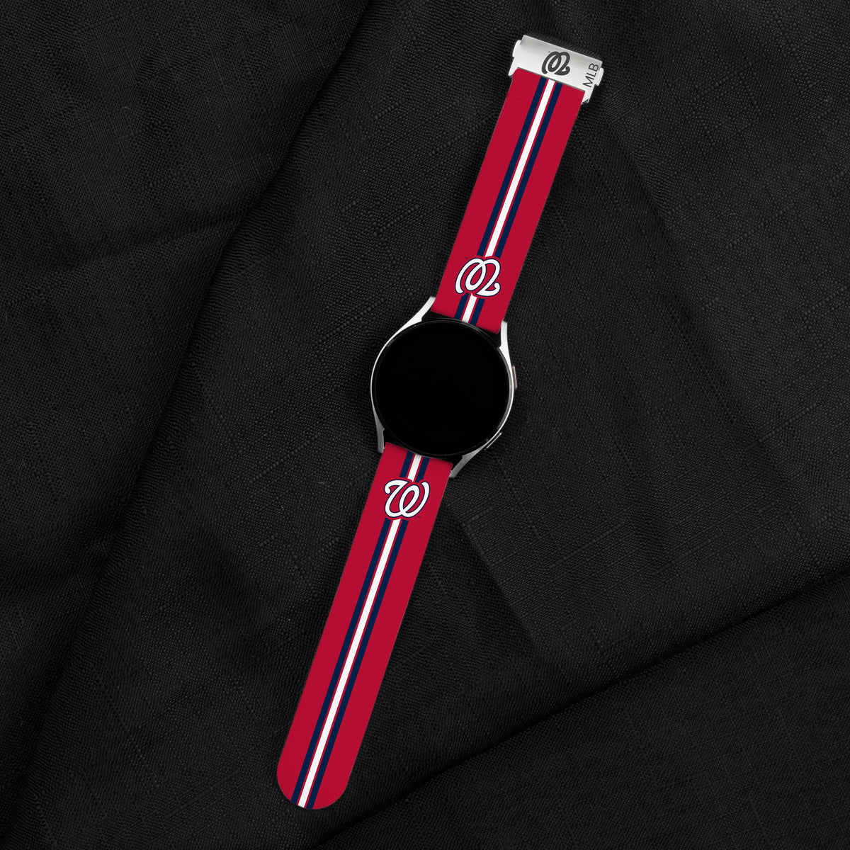 Game Time Washington Nationals Signature Series Quick Change Watch Band With Engraved Buckle