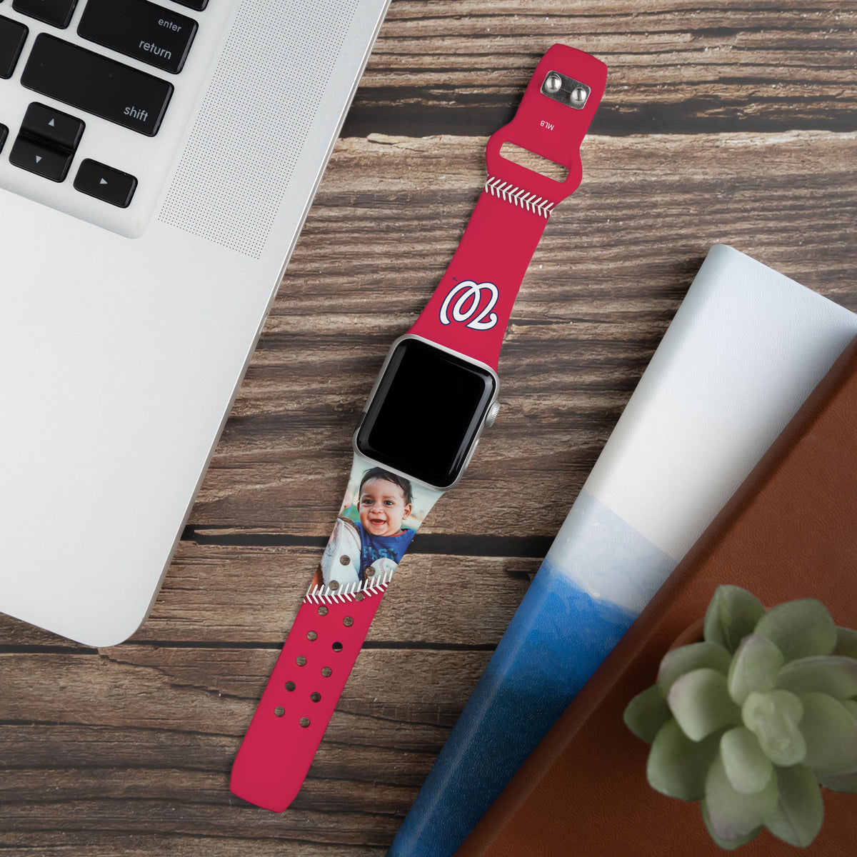 Washington Nationals Custom Photo HD Apple Watch Band