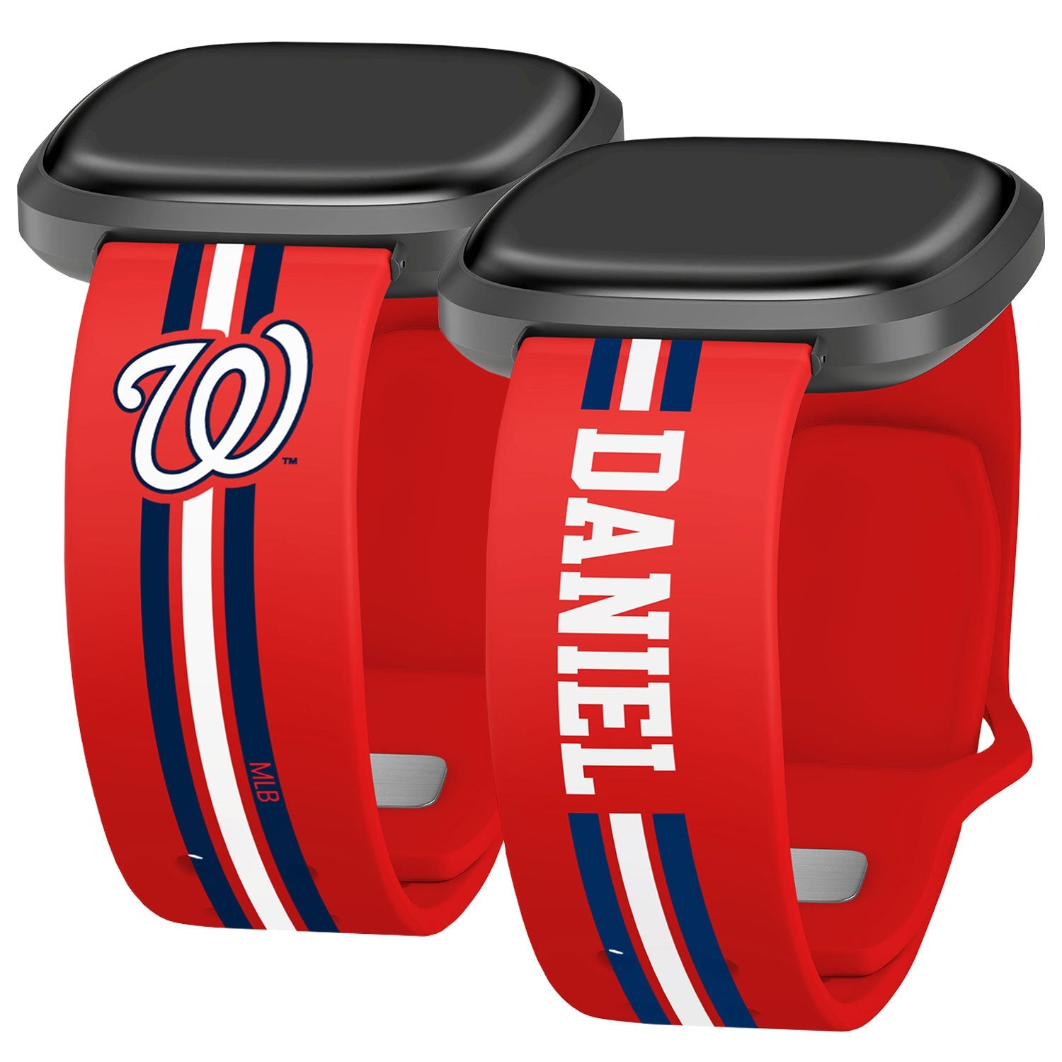 Washington Nationals Custom Name HD Fitbit Versa 3 and Sense Watch Band