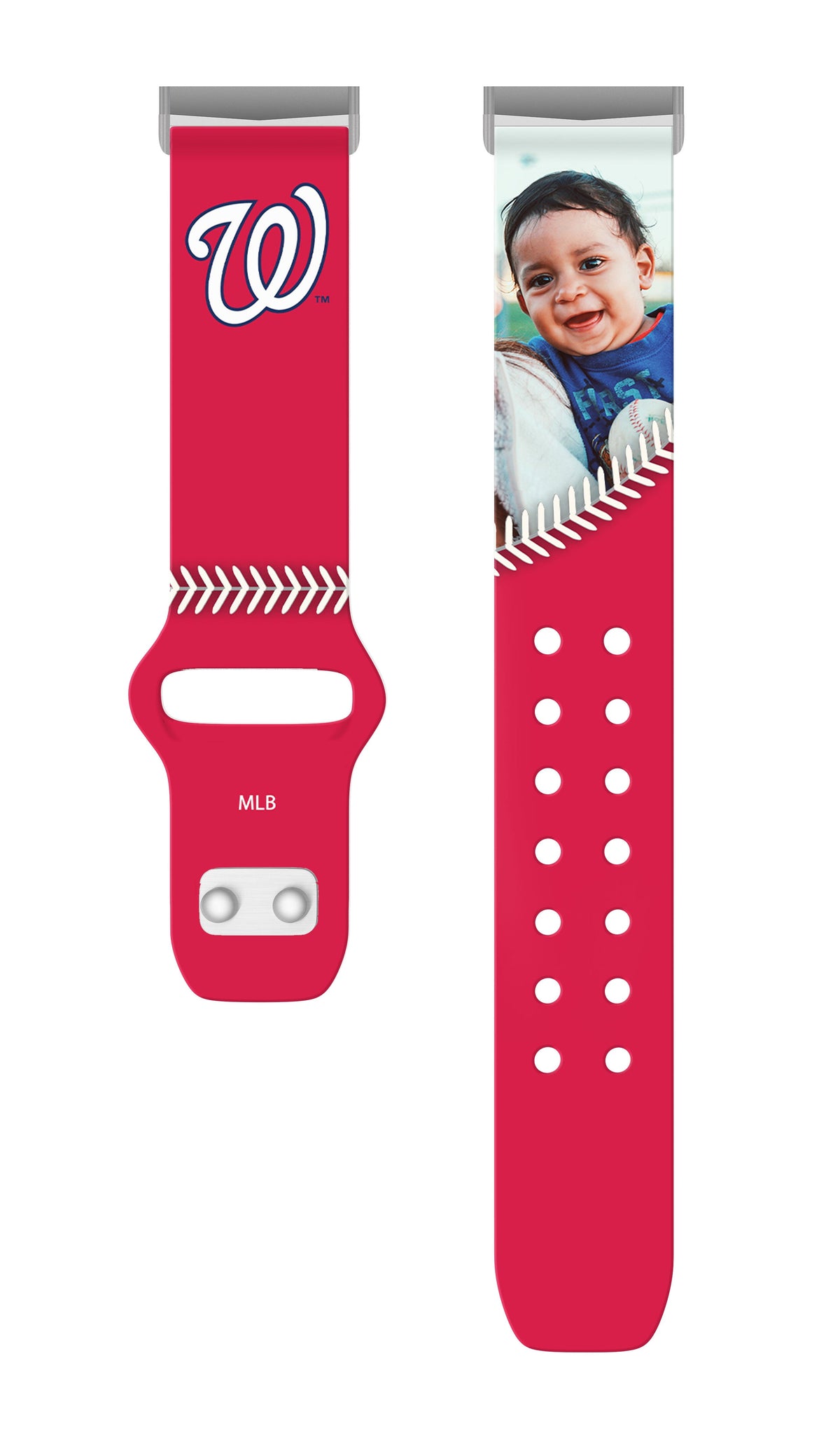 Washington Nationals Custom Photo HD Fitbit Versa 3 &amp; Sense Band