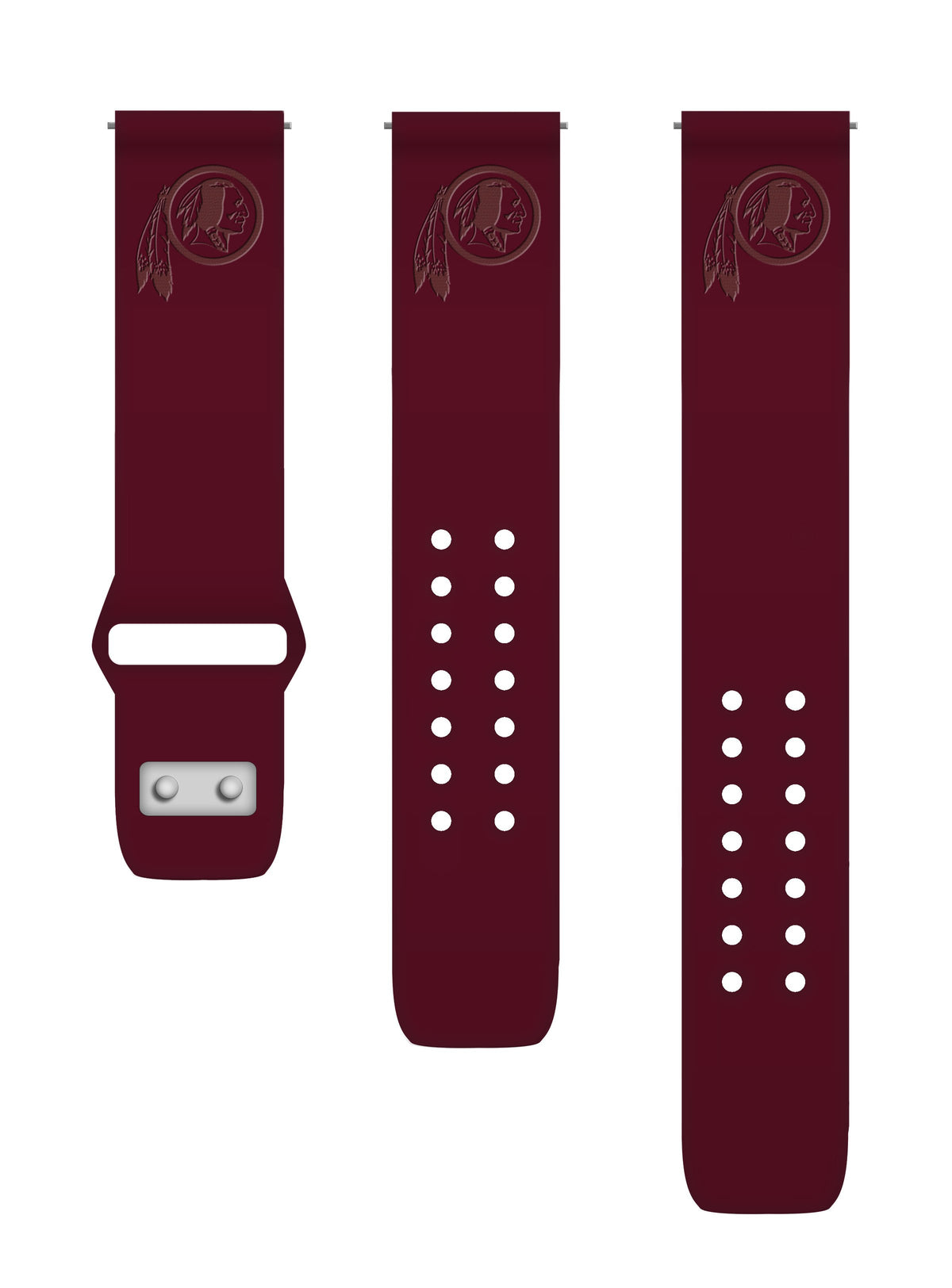 Washington Redskins Engraved Silicone Watchbands