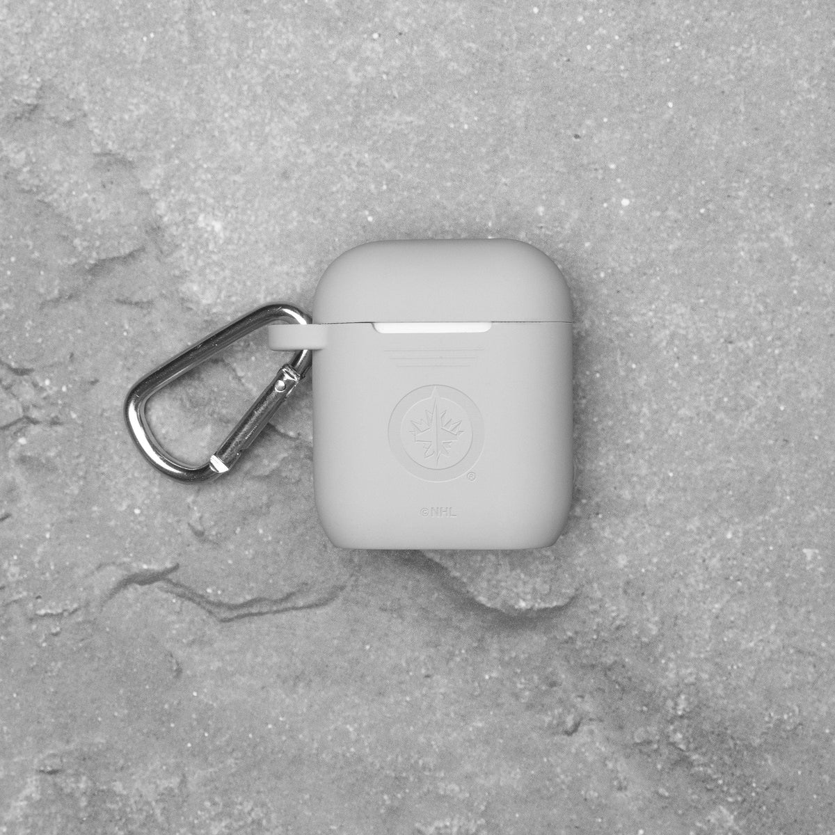 Game Time Winnipeg Jets Engraved Silicone AirPods Case Cover