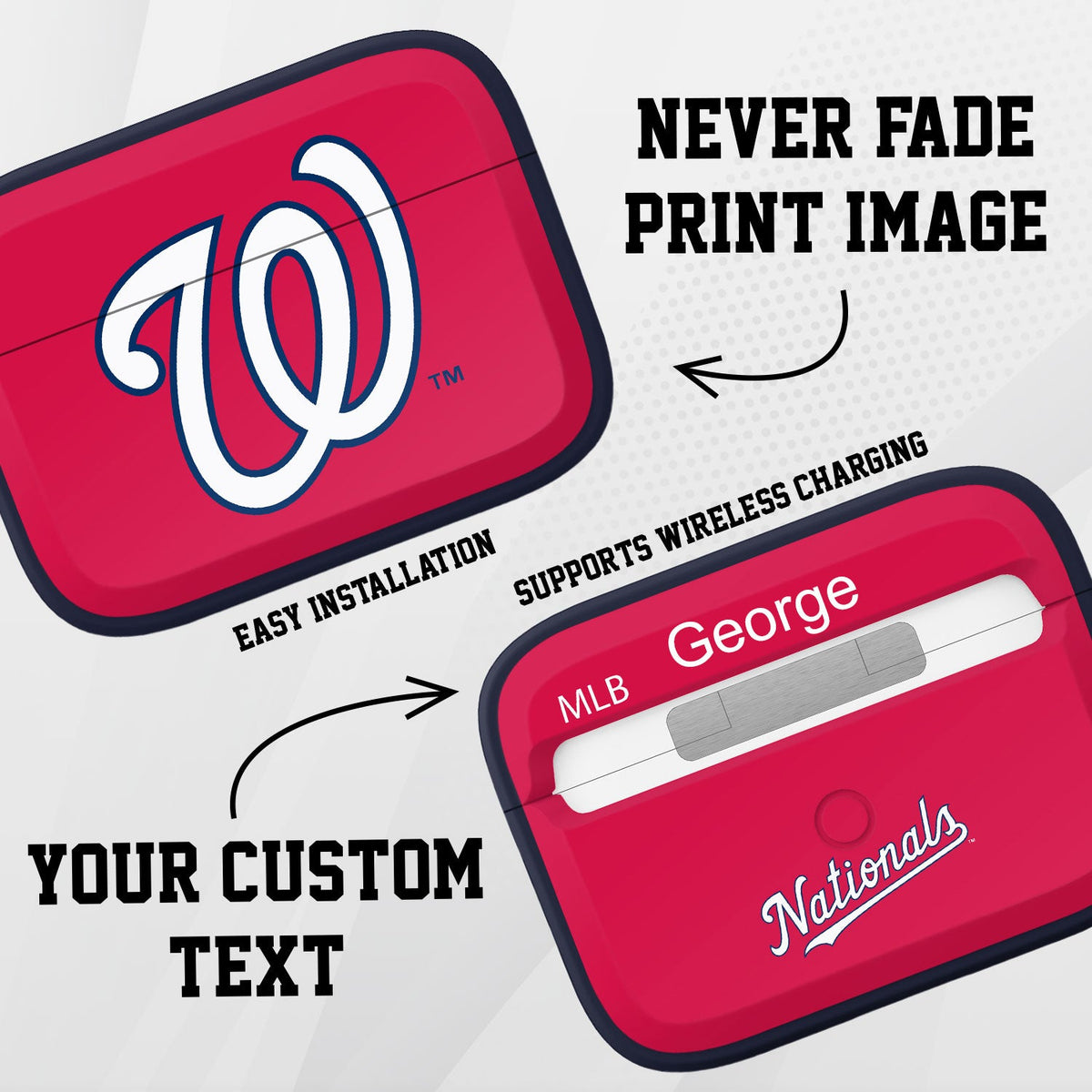 Washington Nationals Custom HDX Apple AirPods Pro Cover (Classic)