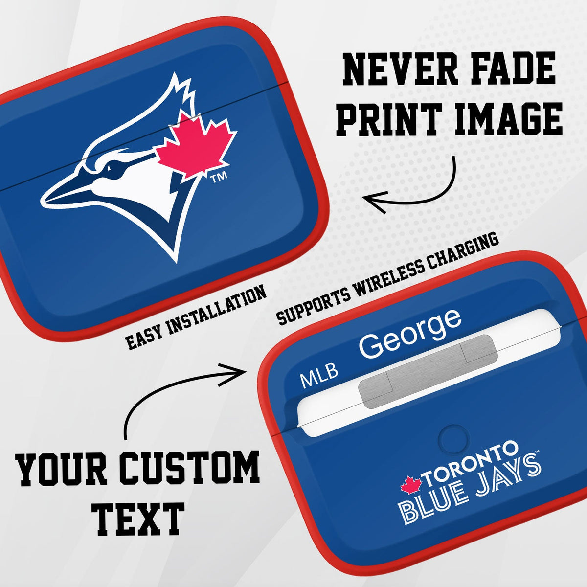 Toronto Blue Jays Custom HDX Apple AirPods Pro Cover (Classic)